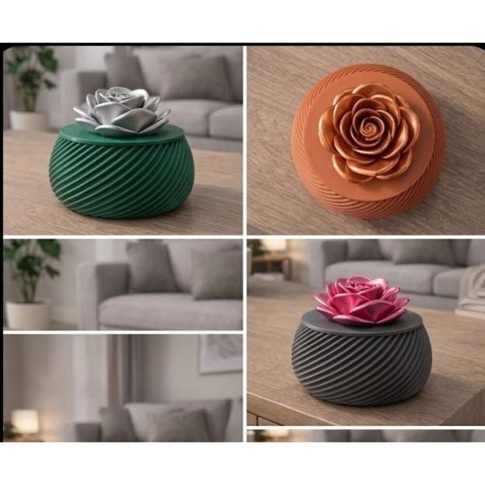 The Spiral Rose Jewelry / Trinket box